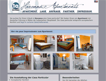 Tablet Screenshot of kuba.1a-apartment.de